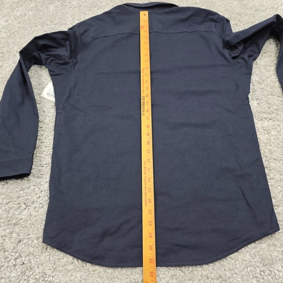 Lululemon All Town Buttondown Shirt Mens XL Blue Button Up Long Sleeve Logo - Picture 10 of 12